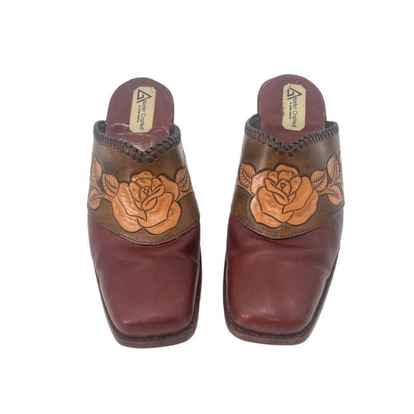 Adam Garcia master crafted wooden / leather clogs - Picture 7 of 16